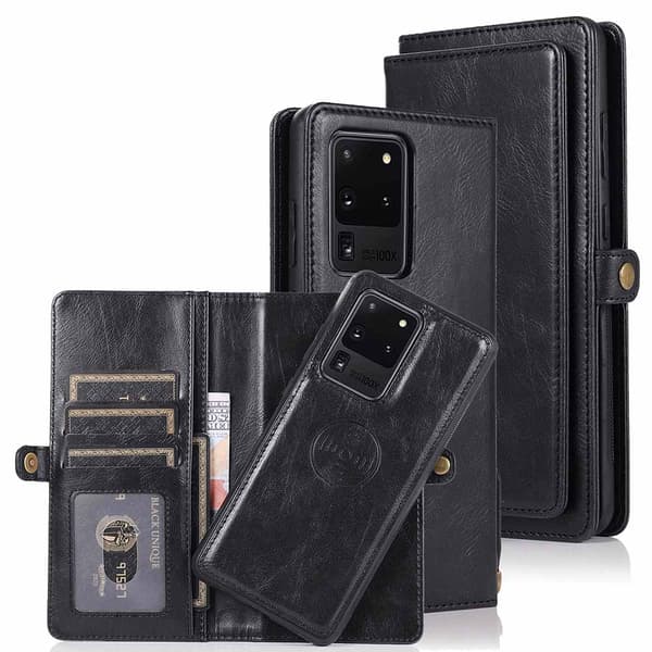 Samsung Galaxy S20 Ultra - Praktiskt Dubbelt Plånboksfodral