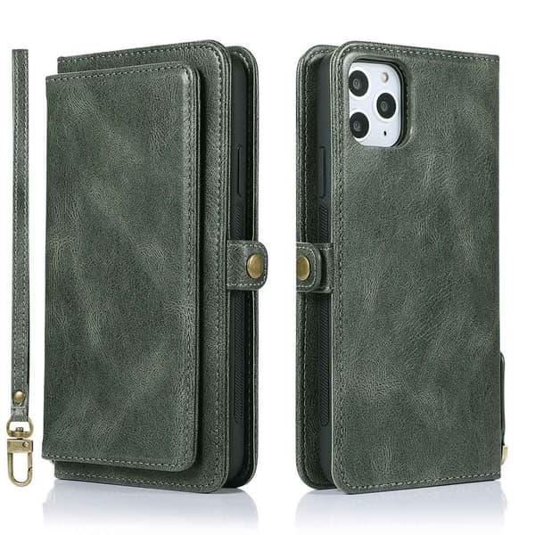 iPhone 11 Pro Max - Praktiskt Dubbelt Plånboksfodral