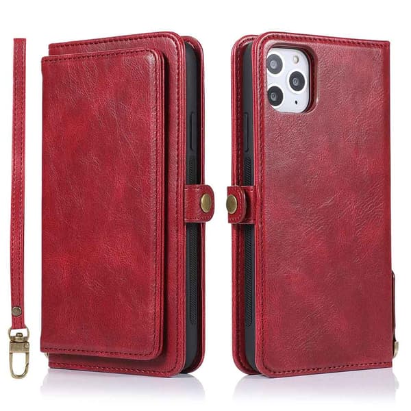 iPhone 11 Pro Max - Praktiskt Dubbelt Plånboksfodral