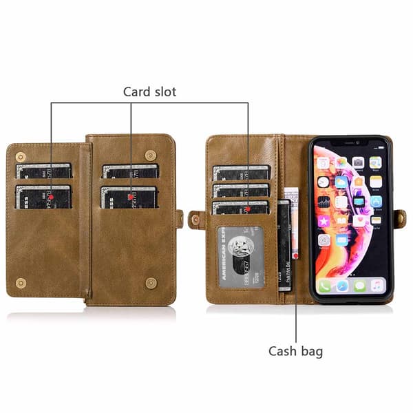 iPhone XR - Genomtänkt Skyddande Plånboksfodral