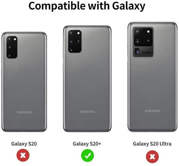 2-PACK Samsung Galaxy S20 Plus Bak kamera Skärmskydd