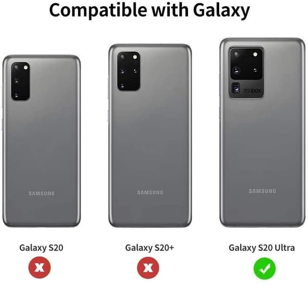 2-Pack Samsung Galaxy S20 Ultra Bak kamera Skärmskydd