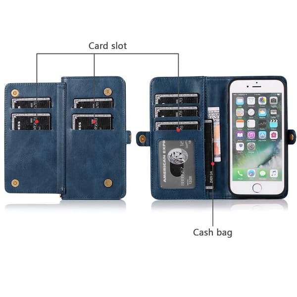 Professionellt Dubbelt Plånboksfodral - iPhone SE 2020