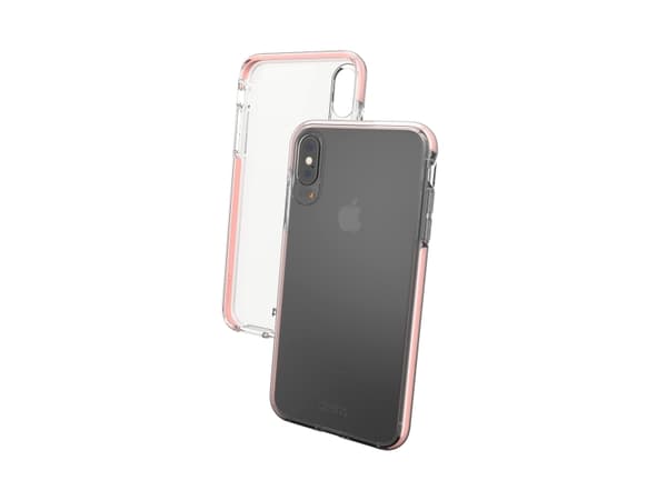 GEAR4 Piccadilly, Etui, Apple, iPhone XS MAX, 16,5 cm (6.5"), Rosegull, Gjennomsiktig