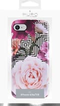 Pikkukuva 2 / 2: Puro Puro Glam Geo Flowers - Etui Iphone 8 / 7 / 6s / 6 (pink Peonies)