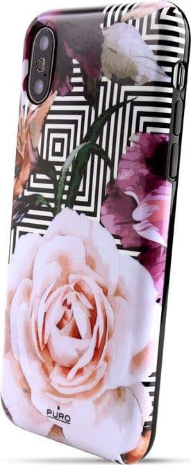 Puro Puro Glam Geo Flowers - Etui Iphone Xs / X (pink Peonies)