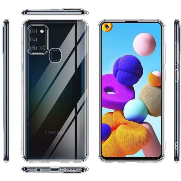 Silikone cover gennemsigtig Samsung Galaxy A21s (SM-A217F)