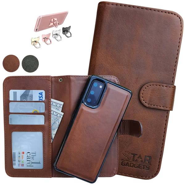 Samsung Galaxy S20 - Læder cover / Beskyttelse Black