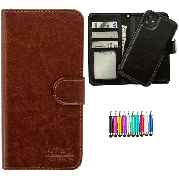 iPhone 11 - Læder cover / Beskyttelse Brown
