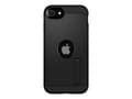 Miniatyrbild 4 av 5: Spigen Tough Armor - Baksidesskydd för mobiltelefon - polykarbonat, termoplastisk polyuretan (TPU) - svart - för Apple iPhone 7, 8, SE (andra generat