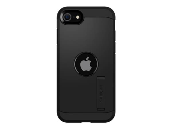 Spigen Tough Armor - Baksidesskydd för mobiltelefon - polykarbonat, termoplastisk polyuretan (TPU) - svart - för Apple iPhone 7, 8, SE (andra generat