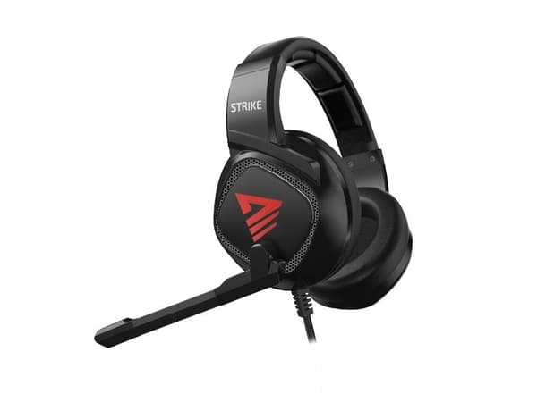 Savio Strike, Kabel, Musik/vardag, 350 g, Hörlurar, Svart, Röd