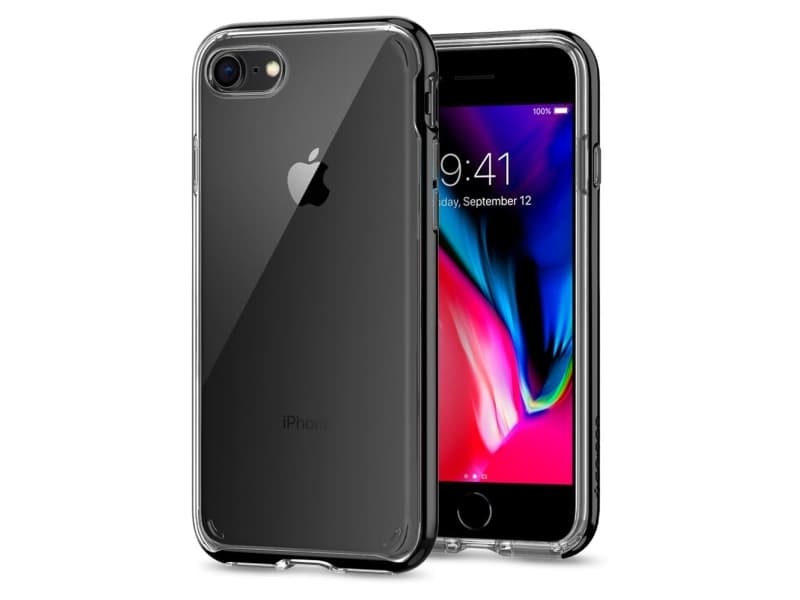 Spigen iPhone 8 Case Neo Hybrid Crystal 2, Etui, Apple, iPhone 8, 11,9 cm (4.7"), Svart
