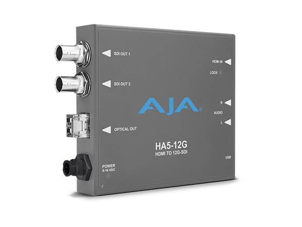 AJA HA5-12G-T, Aktiv, Grå, 4096 x 2160, -, HDMI