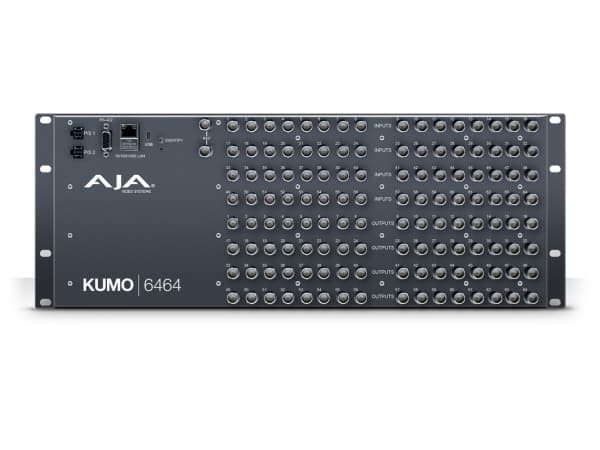 AJA KUMO 6464 Compact SDI Router - Video/Audio-Schalter - managed - an Rack montierbar - AC 120/230 V/DC 12 V (KUMO 6464)