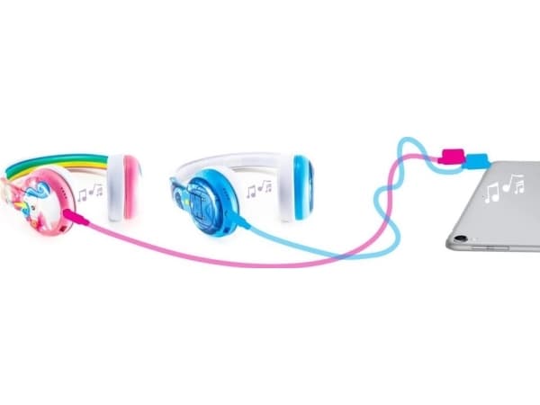 Kuulokkeet lapsille 3+, 85dB, mikrofonilla Connect vihreä