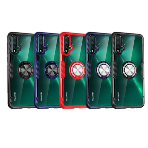 Genomtänkt Skyddsskal med Ringhållare - Huawei Nova 5T