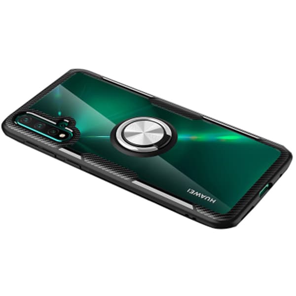 Genomtänkt Skyddsskal med Ringhållare - Huawei Nova 5T