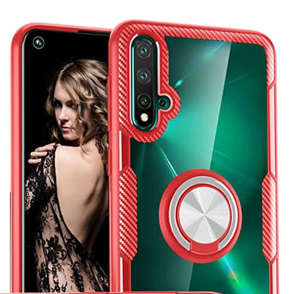 Smidigt Leman Skal med Ringhållare - Huawei Nova 5T