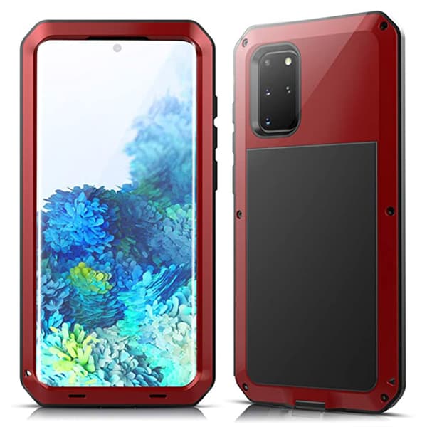 Samsung Galaxy S20 Plus - Skal i Aluminium HEAVY DUTY Röd Röd