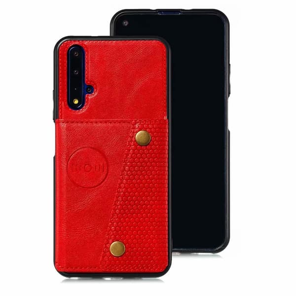 Huawei Nova 5T - Genomtänkt Skal med Kortfack