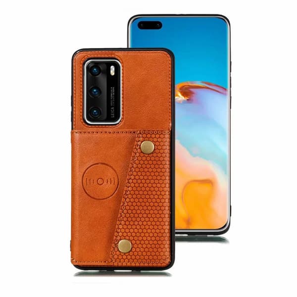 Huawei P40 Pro - Genomtänkt Skyddsskal med Kortfack