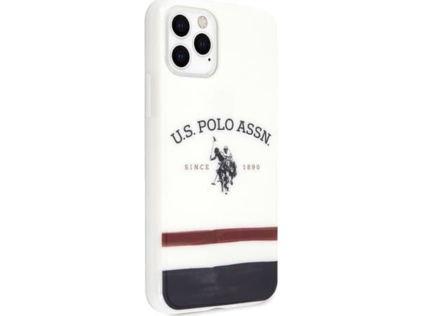 Deksel US Polo Assn US Polo USHCN65PCSTRB iPhone 11 Pro Max Tofarget / Hvit Tri-Tone Collection