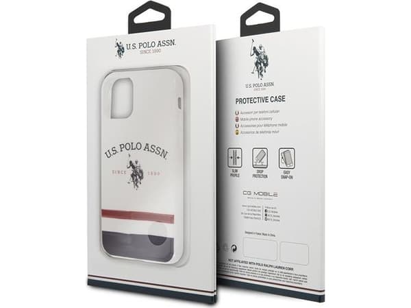 Deksel US Polo Assn US Polo USHCN65PCSTRB iPhone 11 Pro Max Tofarget / Hvit Tri-Tone Collection