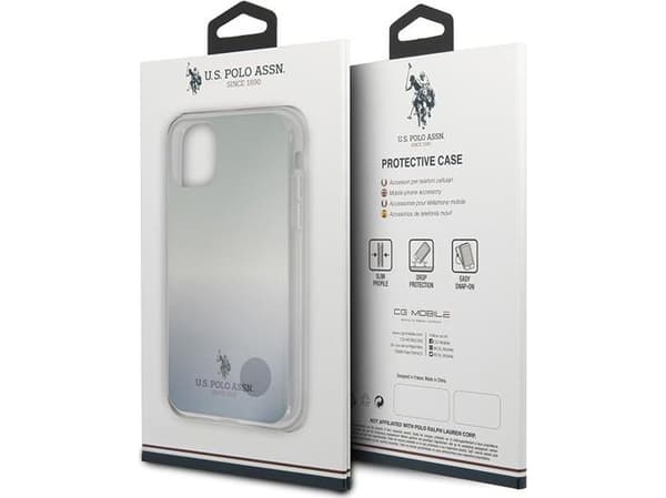 Deksel US Polo Assn US Polo USHCN65TRDGLB iPhone 11 Pro Max blå/blå gradientmønstersamling