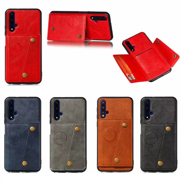Huawei Nova 5T - Effektfullt Skal med Korthållare