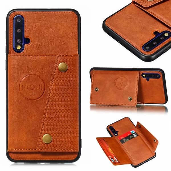Huawei Nova 5T - Effektfullt Skal med Korthållare