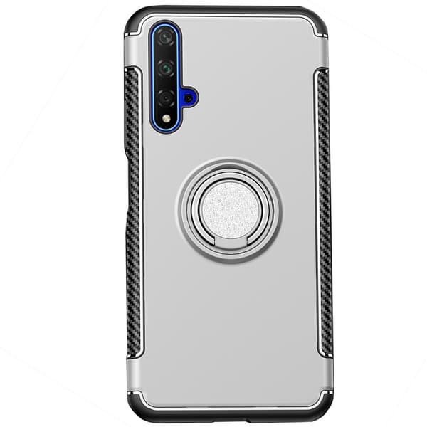 Genomtänkt Skal med Ringhållare - Huawei Nova 5T
