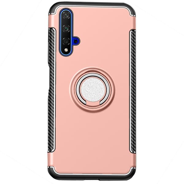 Genomtänkt Skal med Ringhållare - Huawei Nova 5T