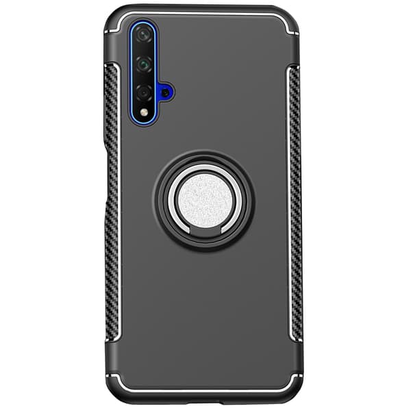 Genomtänkt Skal med Ringhållare - Huawei Nova 5T