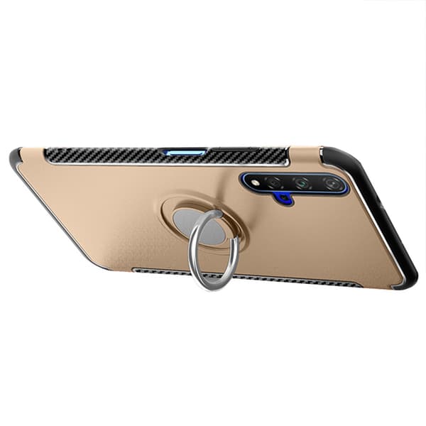 Genomtänkt Skal med Ringhållare - Huawei Nova 5T