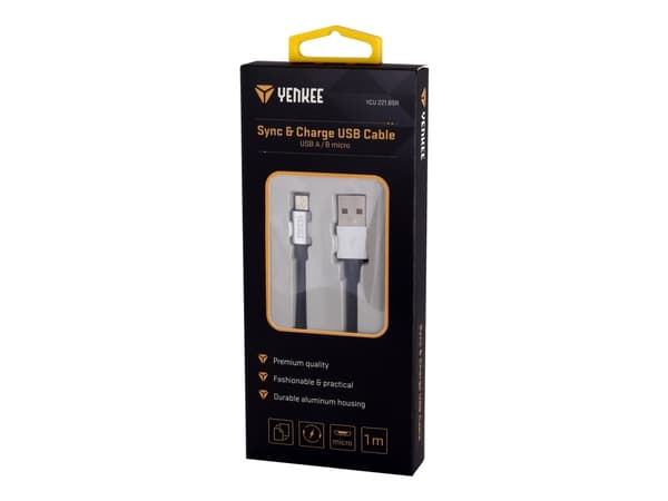 YENKEE YCU 221 BSR - USB-kabel - USB (han) til Micro-USB Type B (han) - USB 2.0 - 1 m
