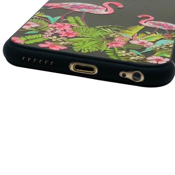 Skyddsskal BLACK FLAMINGO för iPhone 6/6S Plus