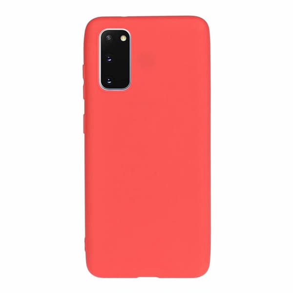 Genomtänkt Silikonskal - Samsung Galaxy S20 Röd