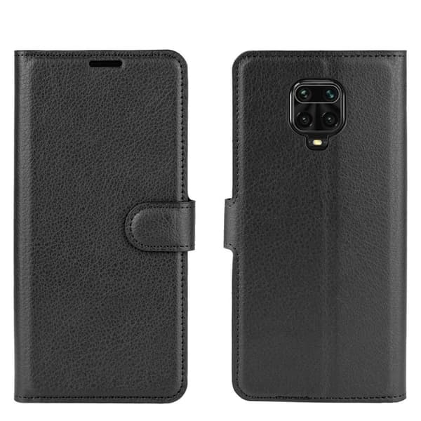 Xiaomi Redmi Note 9 Pro Etui Litchi Sort