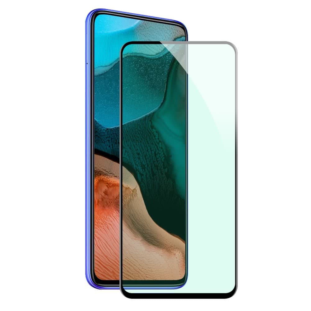 Xiaomi Redmi K30 Pro/Redmi Note 9 Pro Näytönsuoja Karkaistua Lasia Full Size Vihreä