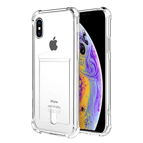Stötdämpande Skal med Kortfack - iPhone X/XS