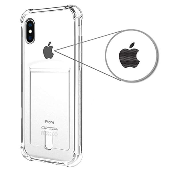 Stötdämpande Skal med Kortfack - iPhone X/XS