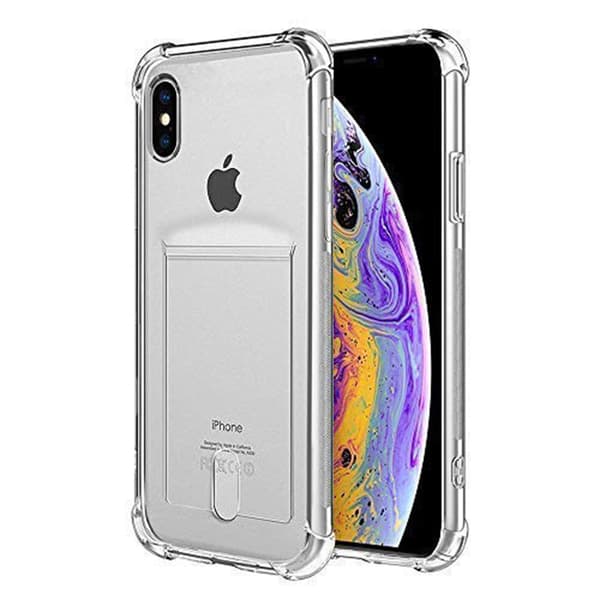 Stötdämpande Skal med Kortfack - iPhone X/XS