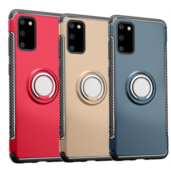 Praktiskt Skal med Ringhållare - Samsung Galaxy S20