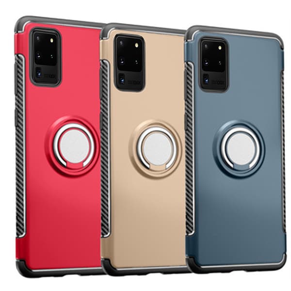 Samsung Galaxy S20 Ultra - Praktiskt Skal med Ringhållare
