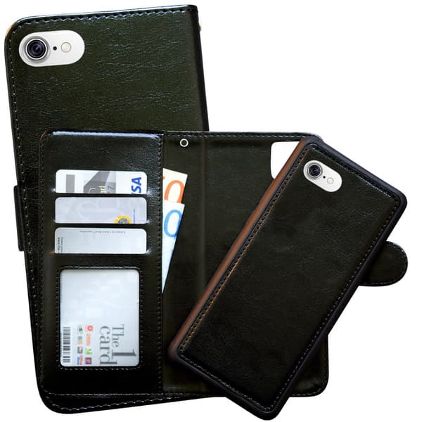 Uusi iPhone 7/8/SE - Magneettinen Lompakkokotelo