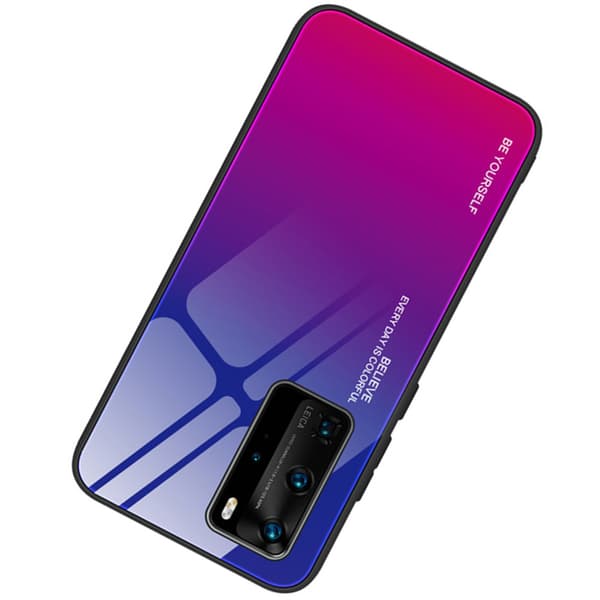 Effektfullt Skal - Huawei P40 Pro Blå/Rosa Blå/Rosa