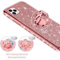 Miniatyrbillede 11 af 11: iPhone 11 Pro Max stødabsorberende cover med Ring Holder Strass