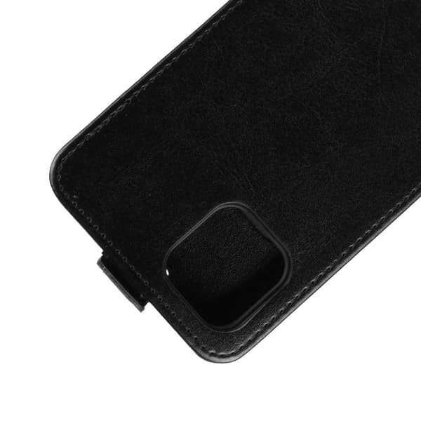 Läderfodral Vertikal Flip iPhone 11 Pro Svart