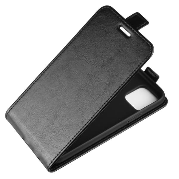Läderfodral Vertikal Flip iPhone 11 Pro Svart